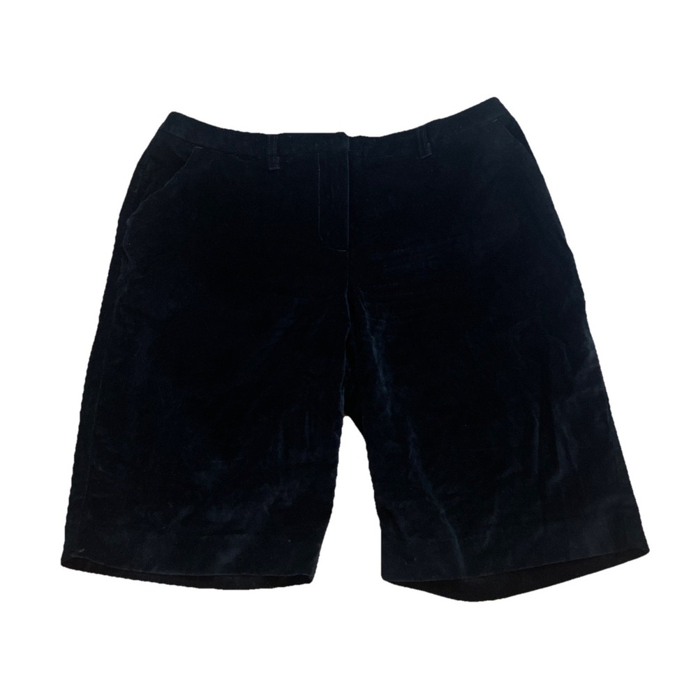 Vintage Chadwicks Velour Shorts Black Women's Size 14